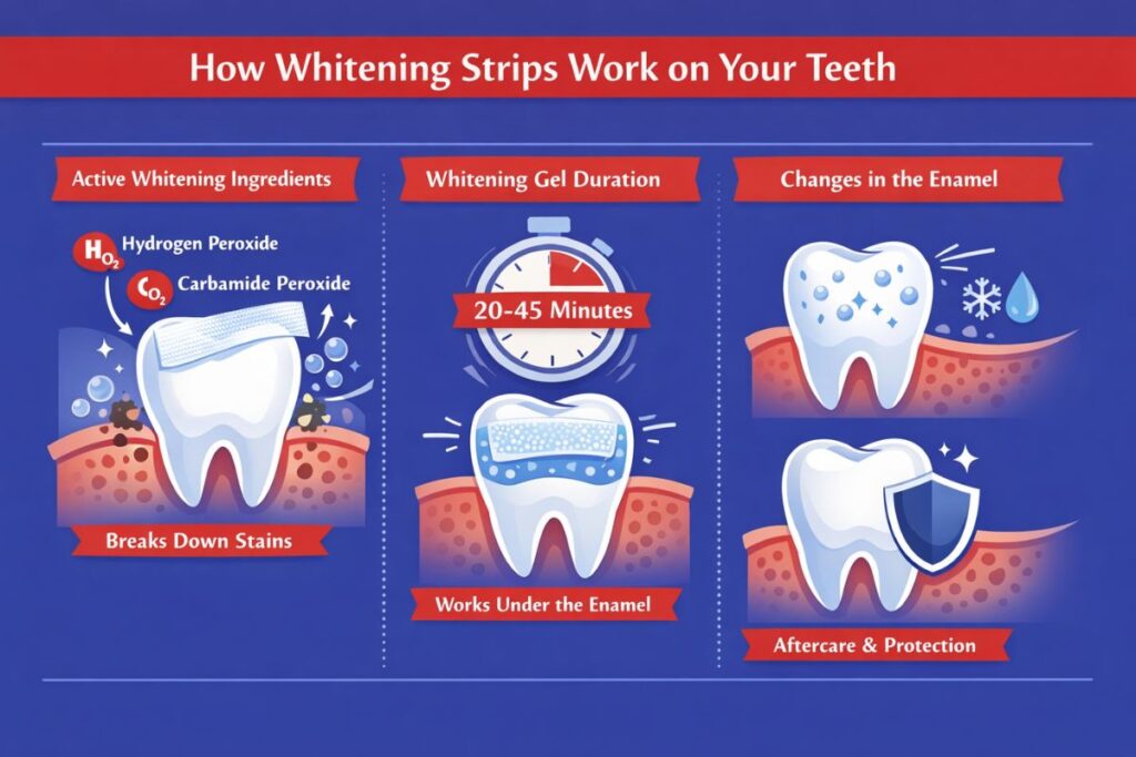 How Whitening Strips Work on Your Teeth